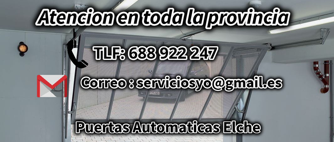 Reparación de puertas automáticas en Elche