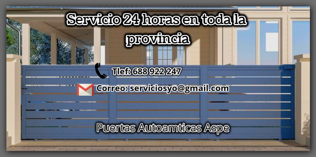 Puertas Automáticas Aspe Servicio 24 horas